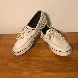 White Sperry Topsiders